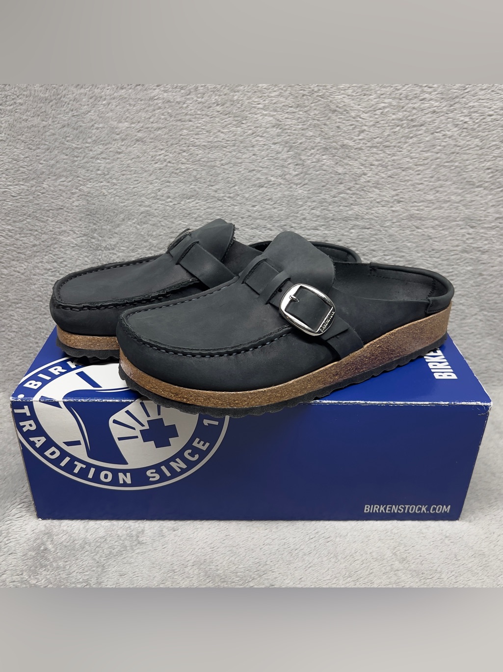 Birkenstock Buckley Clogs Women's Eu 37 Us 6-6.5 Black Leather Narrow